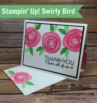 Thank-You-Card-With-Pink-Floral-Swirls-and-Green-Leaves-by-Jackie-Bolhuis