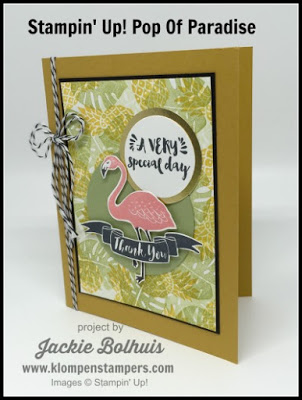 Stampin up Pop of Paradise Simple stamping