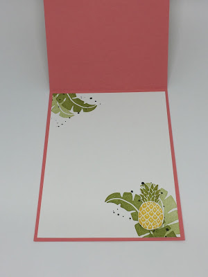 Simple Stamping Using Stampin Up Pop of Paradise Interior Card Panel