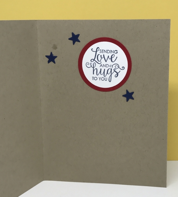 Ribbon of Courage stamp set from Stampin' Up! is perfect for people in the military. All card details on website.