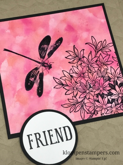 Polished Stone technique using Stampin' Up! reinkers and glossy cardstock. Directions and video on the blog.