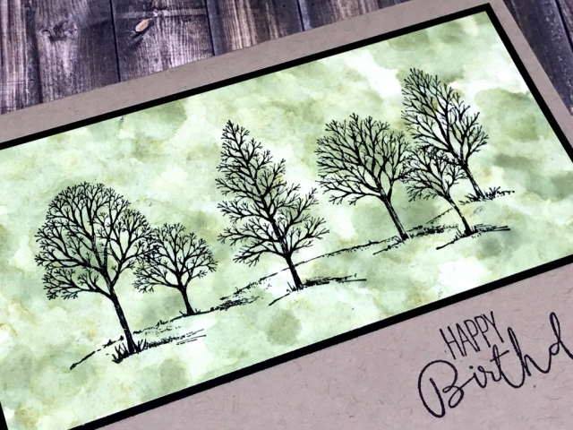 Polished Stone technique using Stampin' Up! reinkers and glossy cardstock. Directions and video on the blog.