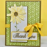 Daisy Delight bundle from Stampin' Up! is perfect for any occasion. Step-by-step instructions for card on website. klompenstampers.com