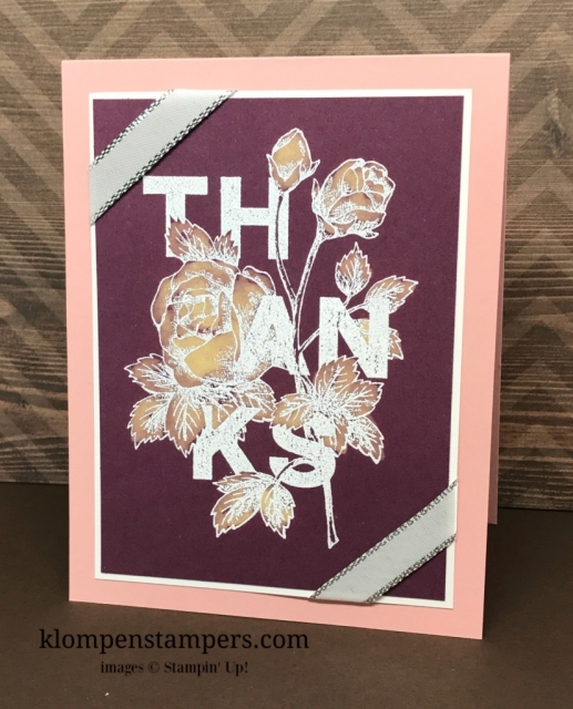 Video showing how to color your images with Bleach using Stampin' Up! Floral Statements stamp set.