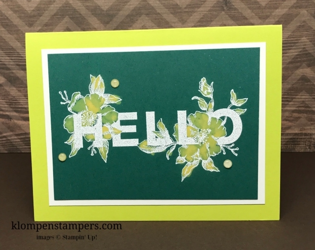 Video showing how to color your images with Bleach using Stampin' Up! Floral Statements stamp set.