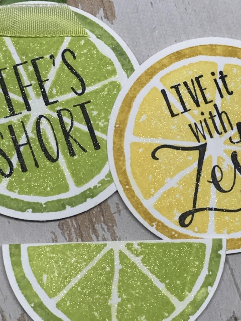 Lemon Zest stamp set is perfect for all your summer stamping. All details posted on website--it's a fun and quick & easy card!