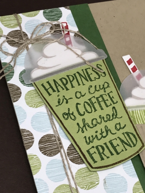 Lots of ideas using the Coffee Break suite of products, including the Coffee Cafe stamp set from Stampin' Up!. All details & instructions posted on klompenstampers.com