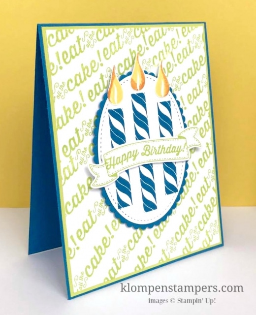 STAMPING MADE SIMPLE with this quick & easy birthday card using the Birthday Banners stamp set by Stampin' Up! Change the colors and it's a great card for anyone! All details posted on blog.