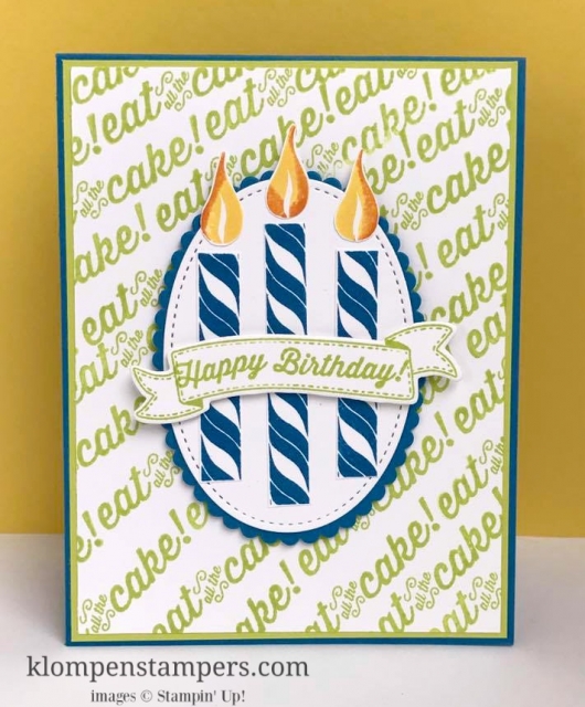 STAMPING MADE SIMPLE with this quick & easy birthday card using the Birthday Banners stamp set by Stampin' Up! Change the colors and it's a great card for anyone! All details posted on blog.