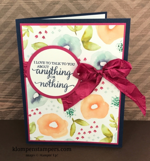 Several different ideas using the Naturally Eclectic DSP from Stampin' Up! Cutting instructions posted on blog. www.klompenstampers.com