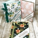 Several different ideas using the Whole Lot of Lovely DSP from Stampin' Up! Cutting instructions posted on blog. www.klompenstampers.com