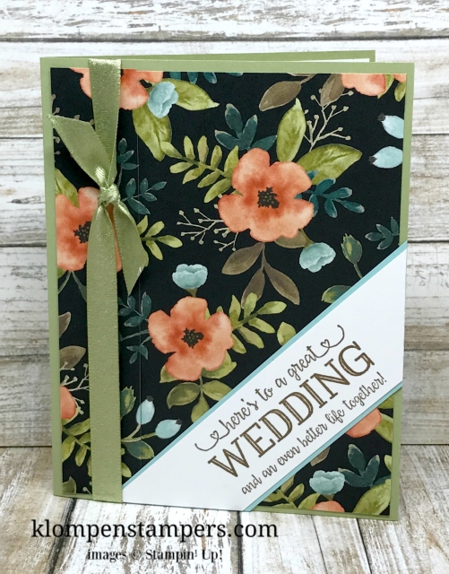 Several different ideas using the Whole Lot of Lovely DSP from Stampin' Up! Cutting instructions posted on blog. www.klompenstampers.com