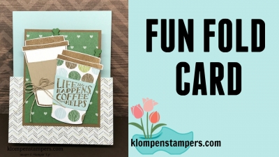 Directions & Video for Fun Fold Card using Stampin' Up! Coffee Cafe