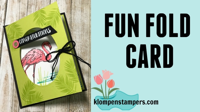 Fun Fold with Video! Check out this fun card using the Fabulous Flamingo stamp set from Stampin' Up!