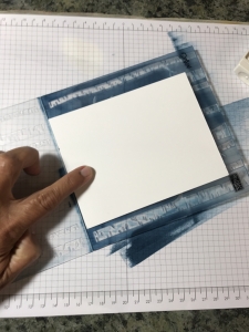Ink your embossing folders for a fun different look. Quick & easy card--but a little messy!