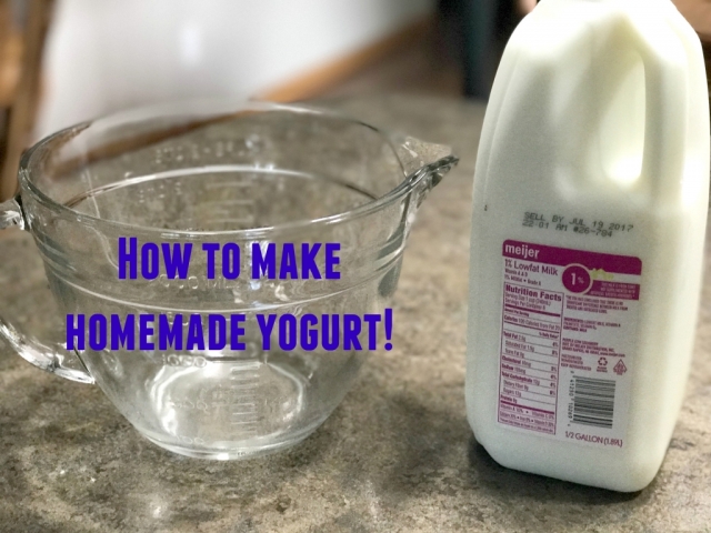 Instructions for making homemade yogurt--it's super easy! and yummy!