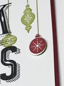 Easy card using Stampin' Up! Carols of Christmas stamp set and Card Front Builder Thinlits. Start your cards early this year!