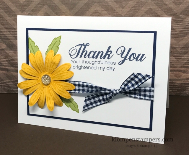 Daisy Delight by Stampin' Up! is perfect for quick and easy cards. All details posted at klompenstampers.com
