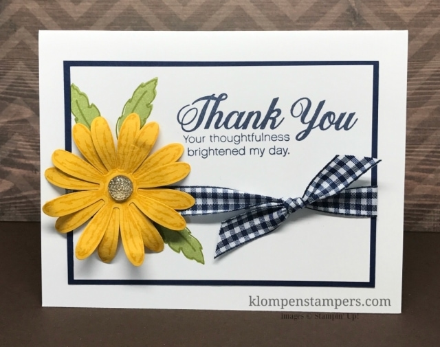 Daisy Delight by Stampin' Up! is perfect for quick and easy cards. All details posted at klompenstampers.com