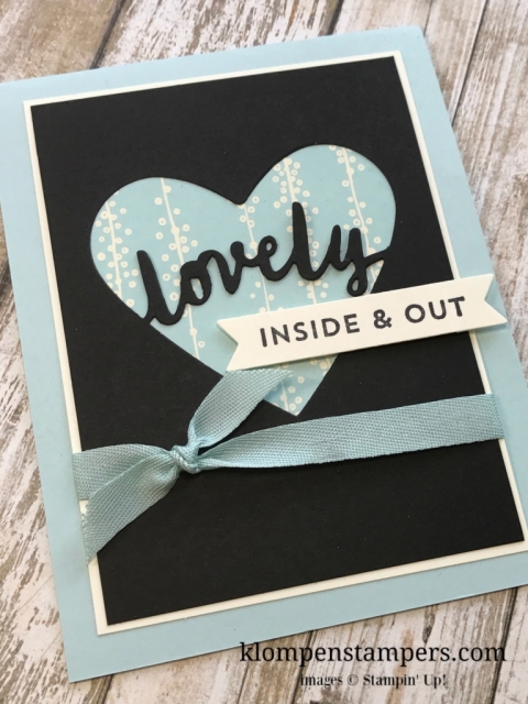 Lovely Inside & Out bundle is perfect for quick & easy cards. All details posted on Klompenstampers.com