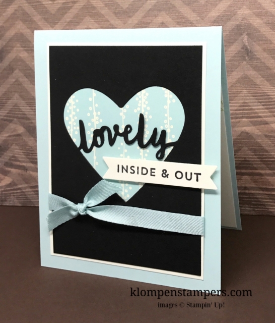 Lovely Inside & Out bundle is perfect for quick & easy cards. All details posted on Klompenstampers.com