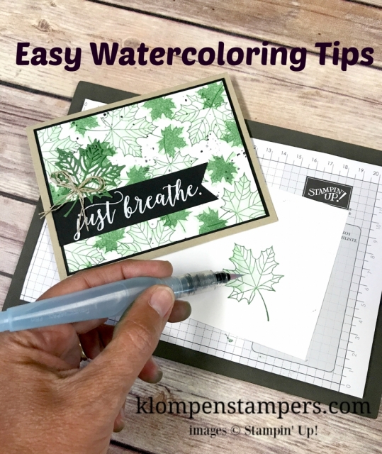 Learn how to easily watercolor using Stampin' Up! Colorful Seasons Bundle. Quick & Easy Tips!