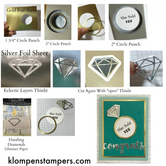 How to make a diamond ring using Eclectic Layers Thinlits