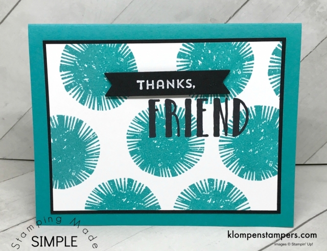 Simple cards made using Lovely Inside & Out Stamp Set from Stampin' Up! All details posted at klompenstampers.com