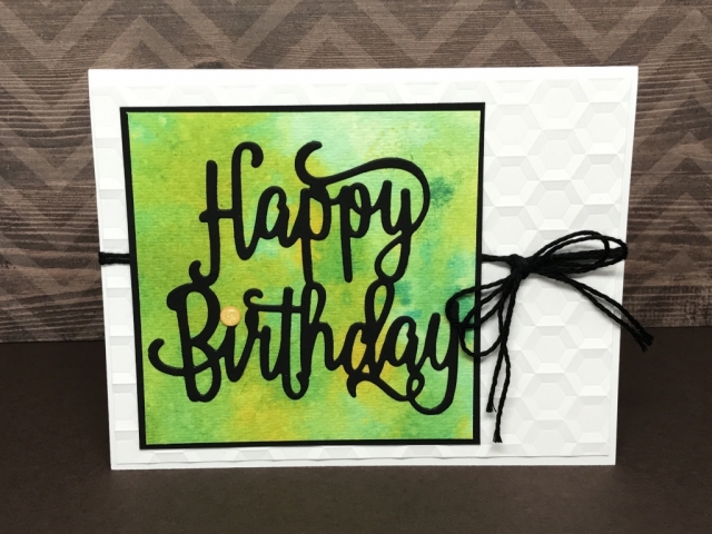 Smooching Technique using Happy Birthday Thinlits.