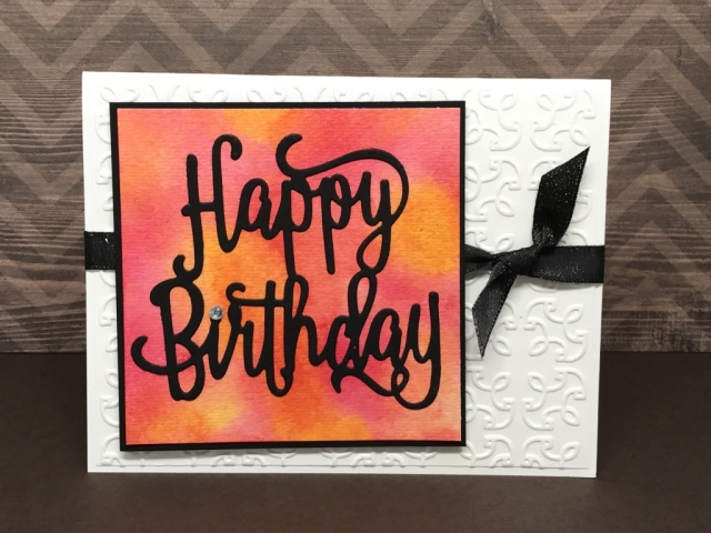 Smooching Technique using Happy Birthday Thinlits.