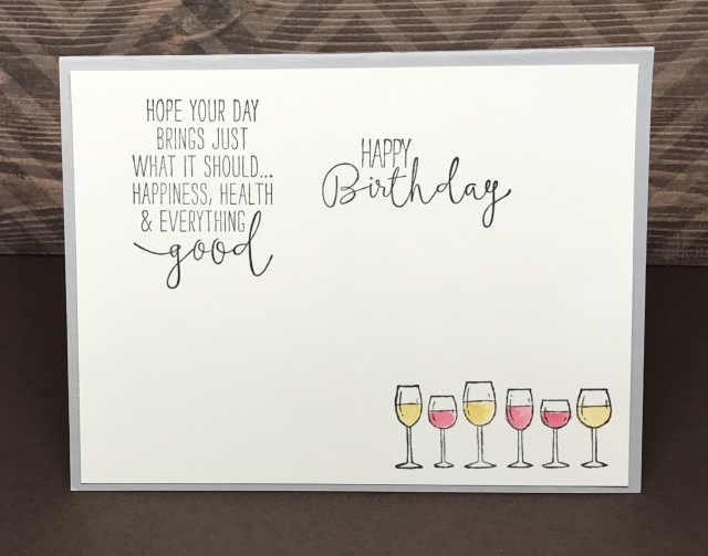 Learn how to easily watercolor using the Stampin' Up! Half Full set. Video and instructions at klompenstampers.com