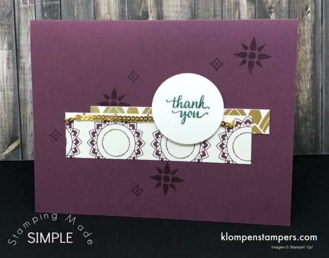 Eastern Beauty stamp set and Eastern Medallions Thinlits make gorgeous cards. Free Tutorial for 25 different cards.