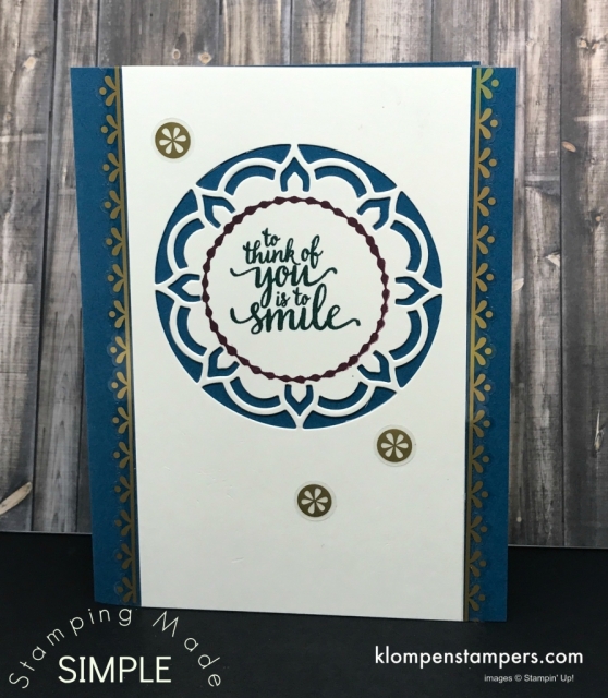 Eastern Beauty stamp set and Eastern Medallions Thinlits make gorgeous cards. Free Tutorial for 25 different cards.