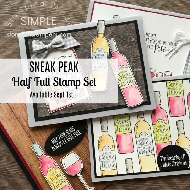 Stampin' Up! Half Full stamp set in the 2017 Stampin' Up! Holiday Catalog.