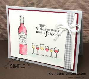 Learn how to easily watercolor using the Stampin' Up! Half Full set. Video and instructions at klompenstampers.com