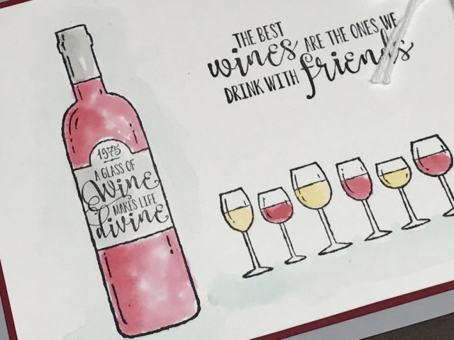 Learn how to easily watercolor using the Stampin' Up! Half Full set. Video and instructions at klompenstampers.com