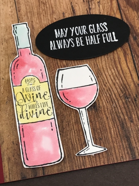 Learn how to easily watercolor using the Stampin' Up! Half Full set. Video and instructions at klompenstampers.com