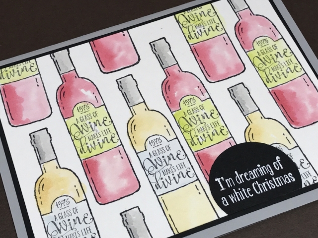 Learn how to easily watercolor using the Stampin' Up! Half Full set. Video and instructions at klompenstampers.com