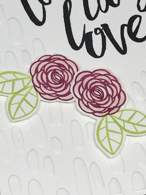 Quick & easy wedding card using Happy Birthday Gorgeous stamp set by Stampin' Up!