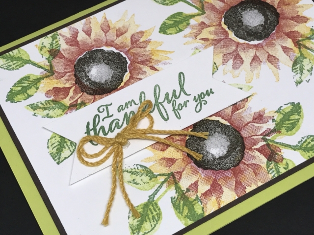Painted Harvest from the 2017 Stampin' Up! Holiday Catalog. Video with tips for stamping and tips for using the Triple Banner Punch