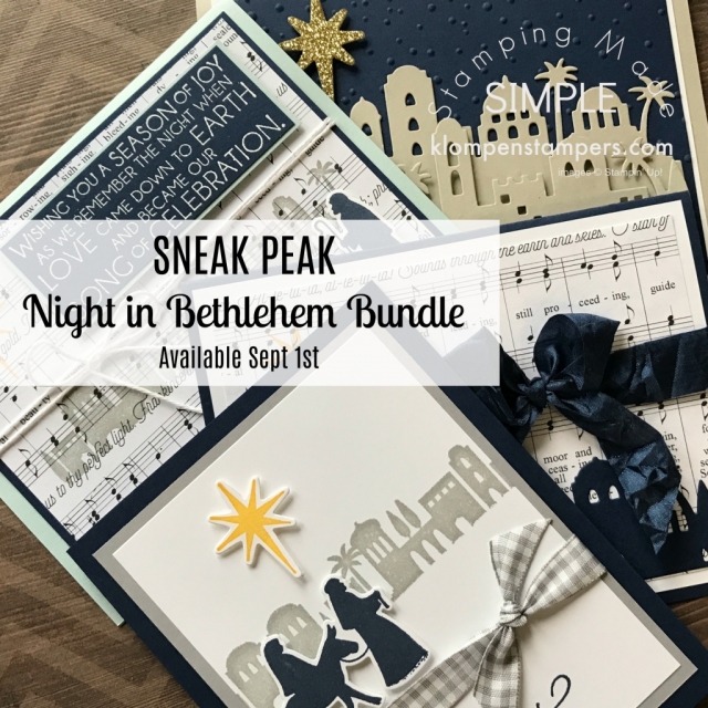 Stampin' Up! Night of Bethlehem stamp set and Bethlehem Edgelits Dies in the 2017 Stampin' Up! Holiday Catalog.