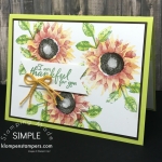 Painted Harvest from the 2017 Stampin' Up! Holiday Catalog. Video with tips for stamping and tips for using the Triple Banner Punch