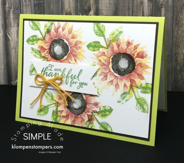 Painted Harvest from the 2017 Stampin' Up! Holiday Catalog. Video with tips for stamping and tips for using the Triple Banner Punch