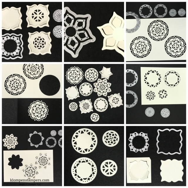 So many different combinations when using the Eastern Medallions Thinlits.