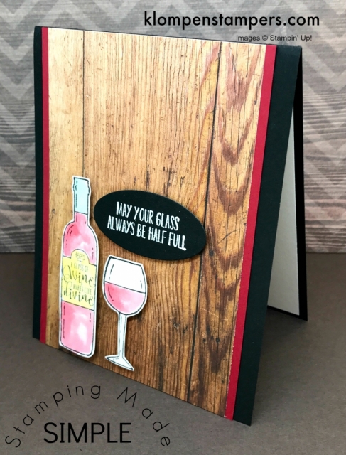 Learn how to easily watercolor using the Stampin' Up! Half Full set. Video and instructions at klompenstampers.com