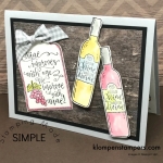 Learn how to easily watercolor using the Stampin' Up! Half Full set. Video and instructions at klompenstampers.com