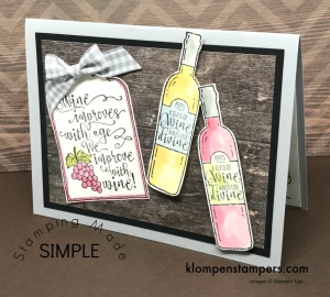 Learn how to easily watercolor using the Stampin' Up! Half Full set. Video and instructions at klompenstampers.com