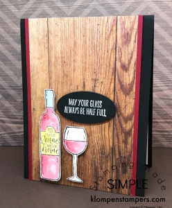 Learn how to easily watercolor using the Stampin' Up! Half Full set. Video and instructions at klompenstampers.com