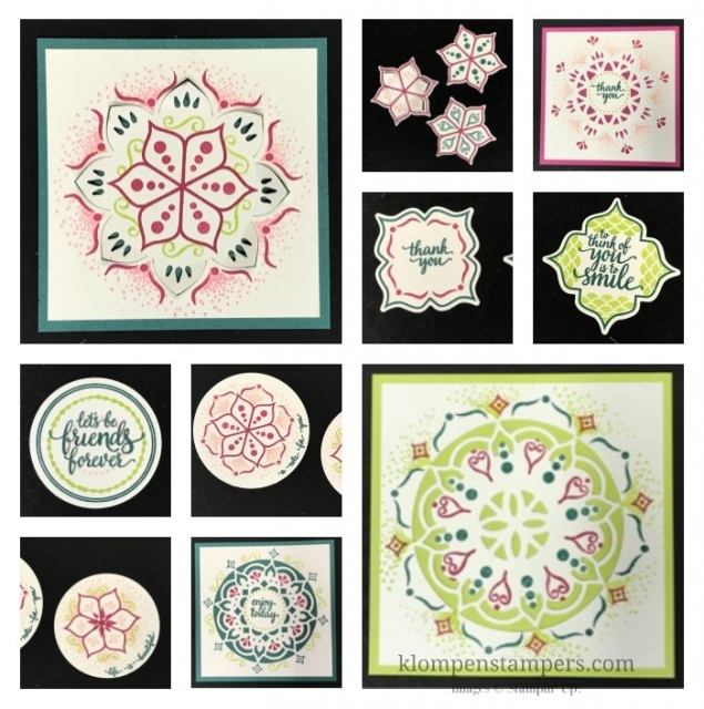 So many different combinations when using the Eastern Medallions Thinlits.