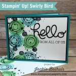 Lots of projects using Swirly Bird stamp set from Stampin' Up!